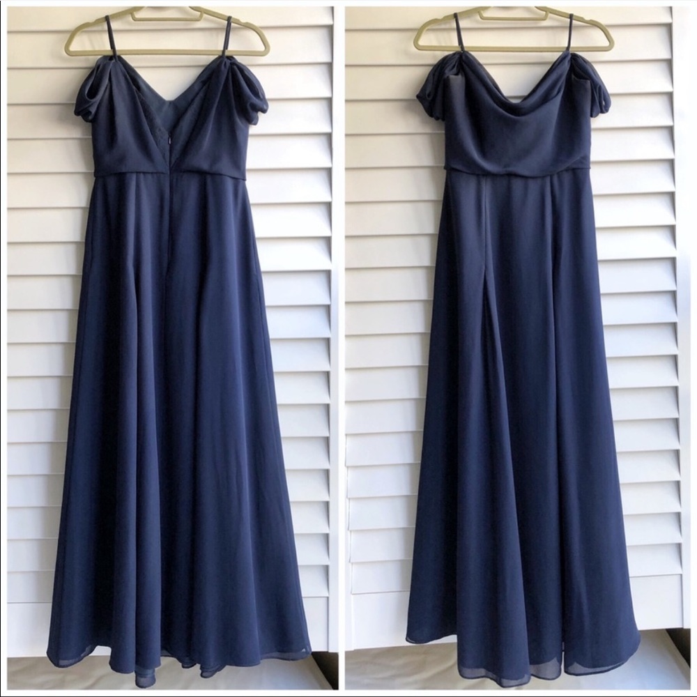 Monique Lhuillier Chiffon & Lace Dress